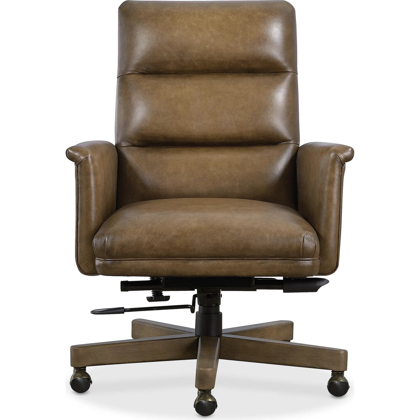 002 SI-2354030 | Additional Silo | Starling Executive Swivel Tilt Chair by Hooker Furniture in nature and warm brown. Made from leather in a unique style.