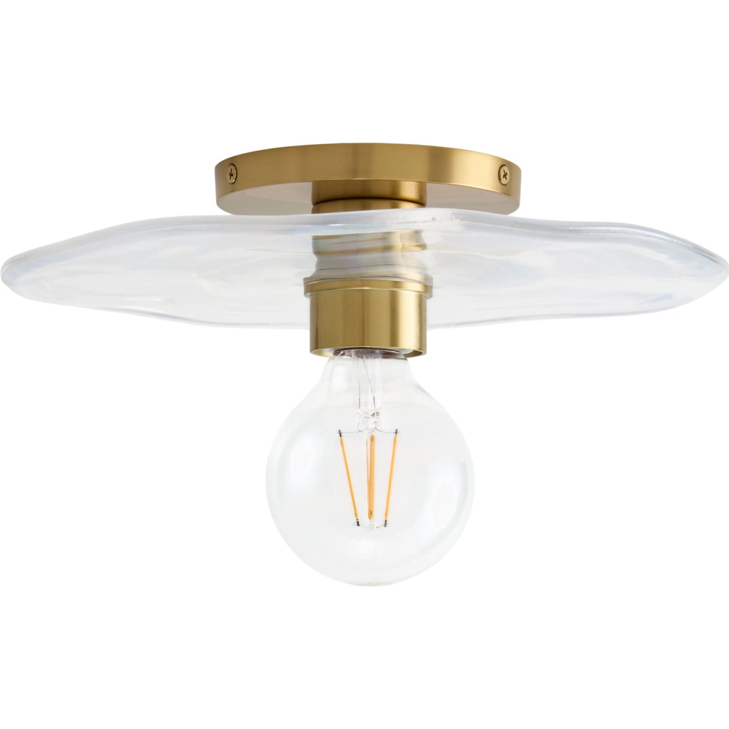 001 SI-2460073 | Primary Silo | Veyla Wall Sconce by Surya in metallic brass, translucent, clear and electroplated. Made from iron, glass in a unique style.