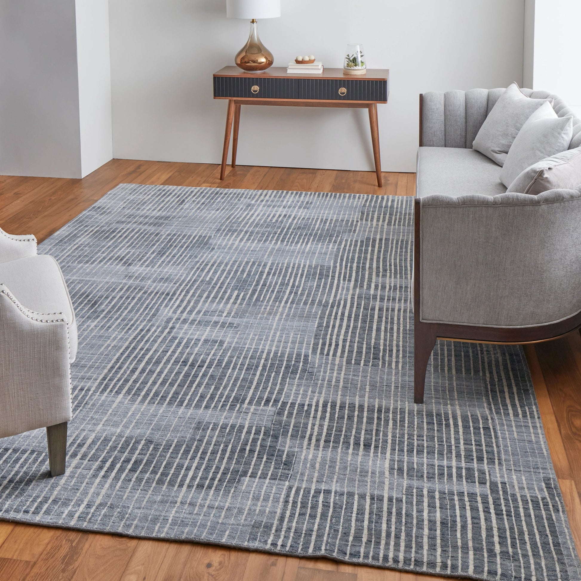 Eastfield Rug - 69AHF by Feizy in blue, ivory, gray. Made from wool, viscose in a unique style.