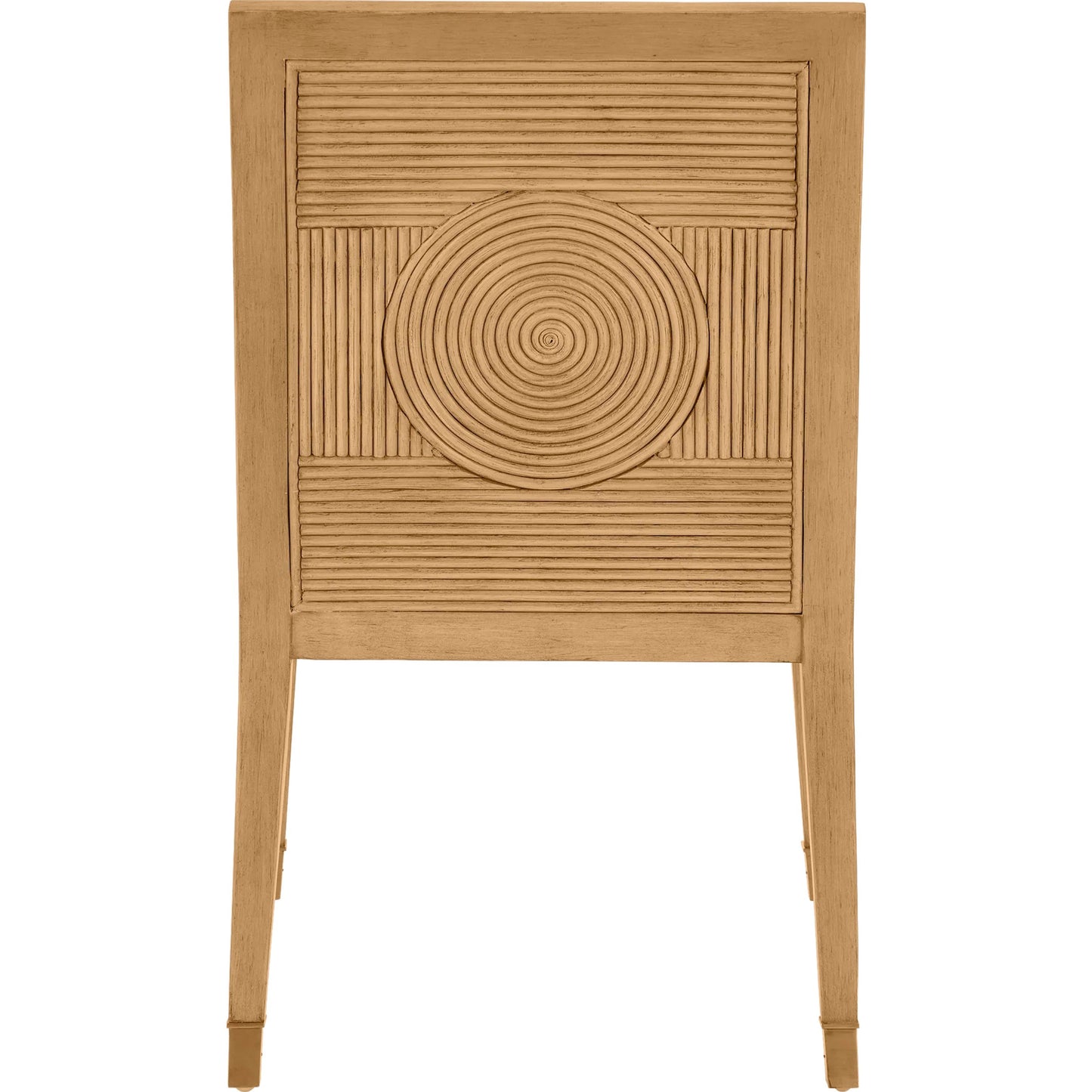 027 SI-2191838 | Additional Silo | Santos Side Chair by Currey and Company. Made from mahogany, rattan, brass in a modern style.