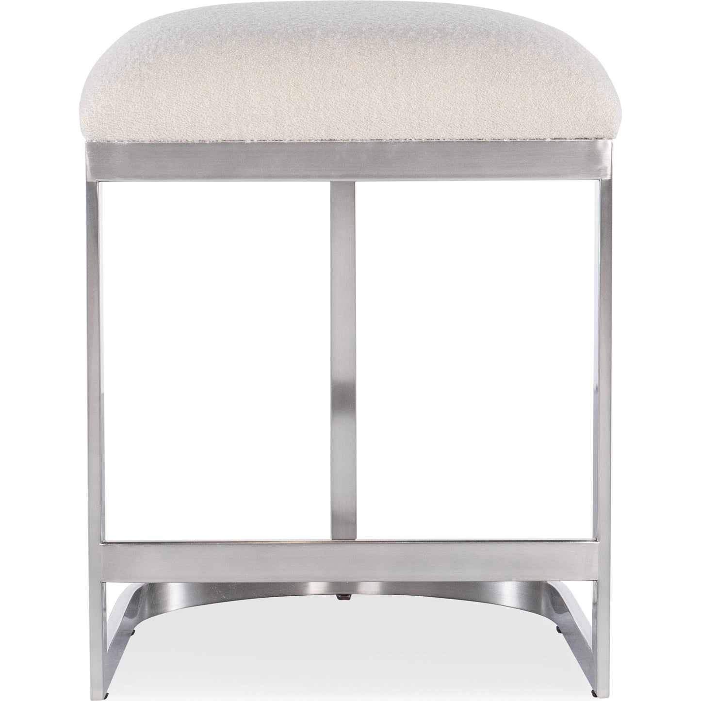 003 SI-2133633 | Additional Silo | Modern Mood Counter Stool by Hooker Furniture in inverness natural and silver. Made from 83% polyester, 17% acrylic, metal in a modern style.