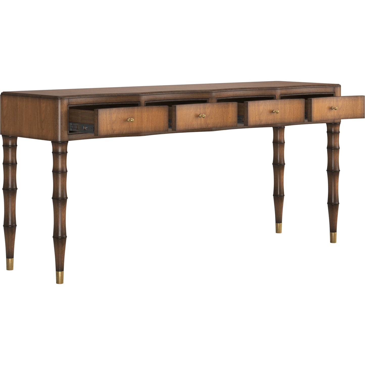 007 SI-2514178 | Additional Silo | Harbor Sofa Table by A.R.T. Furniture in deep woods. Made from rubber wood solid, prima vera quarter cut, light figure veneer in a traditional style.