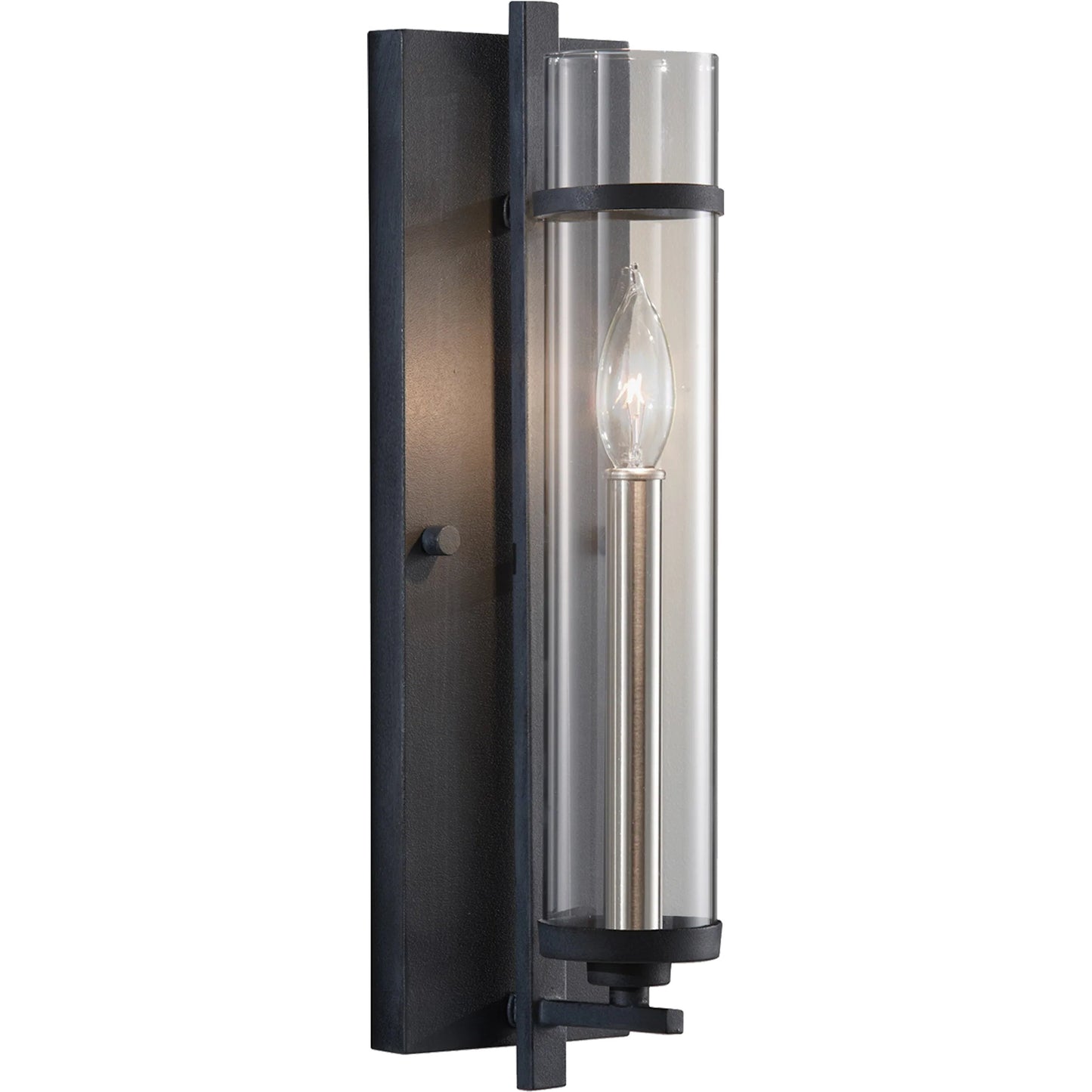 001 S-284517 | Primary Silo | Ethan Sconce by Generation Lighting in antique forged iron, brushed steel. Made from steel in a modern style.