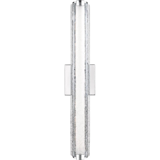 Cutler 24" Crackle Glass LED Vanity by Visual Comfort & Co.. Made from steel in a modern style.