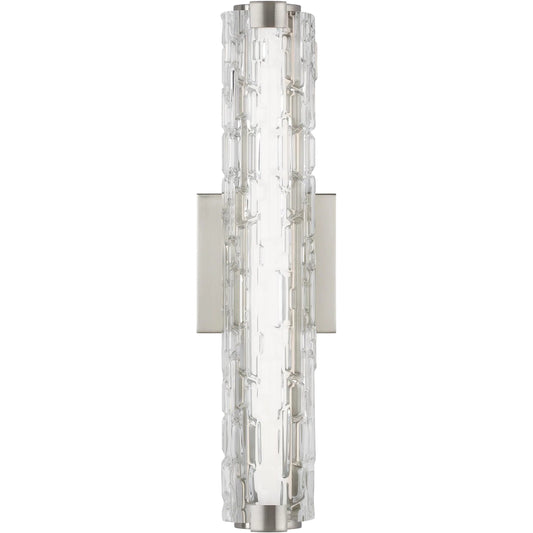 Cutler 18" Staggered Glass LED Sconce by Visual Comfort & Co.. Made from steel in a modern style.
