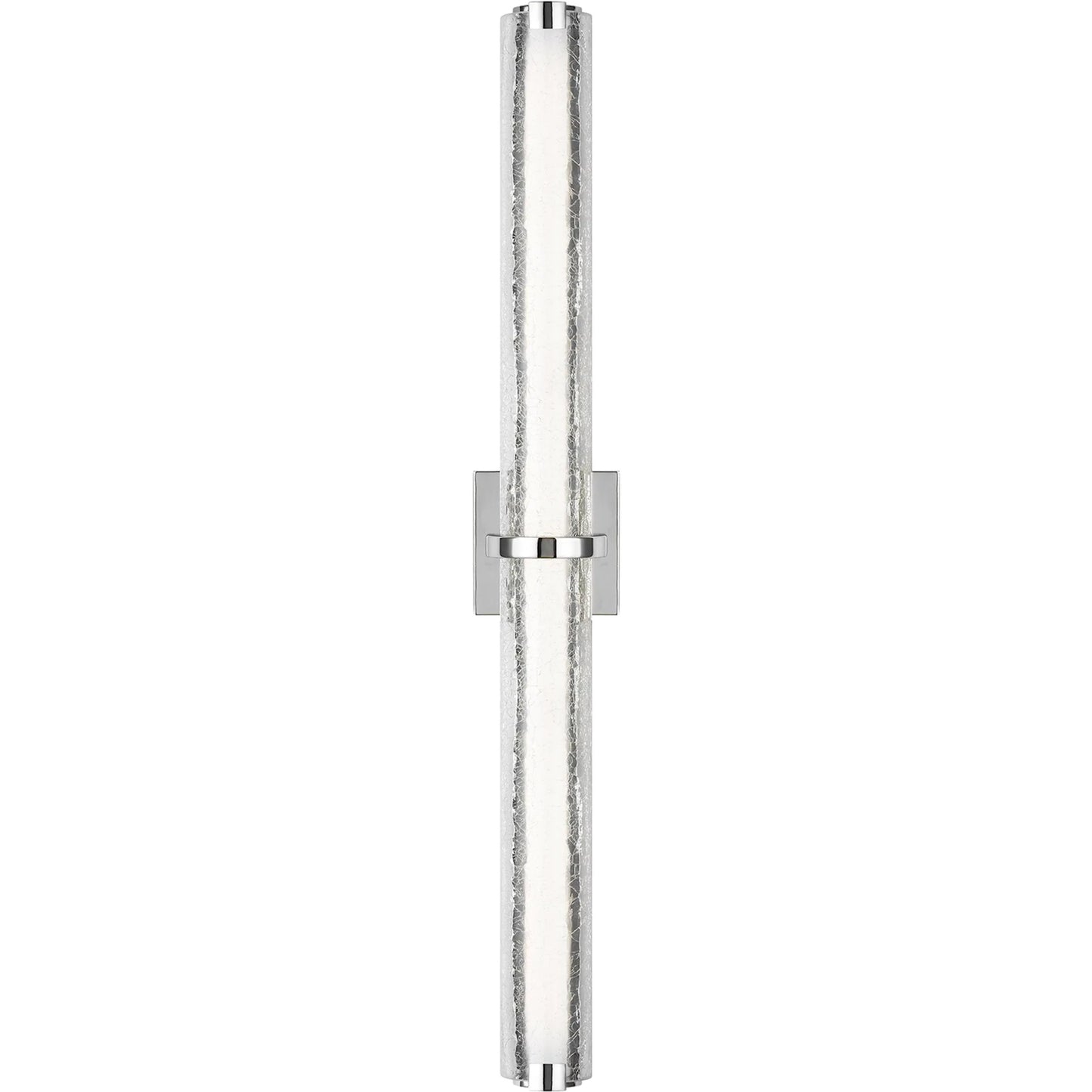 002 SI-2235903 | Primary Silo | Cutler 36" Crackle Glass LED Vanity by Visual Comfort & Co.. Made from steel in a modern style.