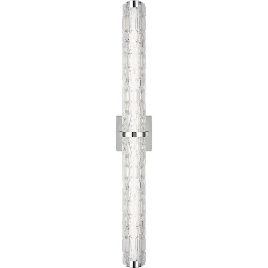 Cutler 36" Staggered Glass LED Vanity by Visual Comfort & Co.. Made from steel in a modern style.