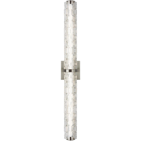 Cutler 36" Staggered Glass LED Vanity by Visual Comfort & Co.. Made from steel in a modern style.