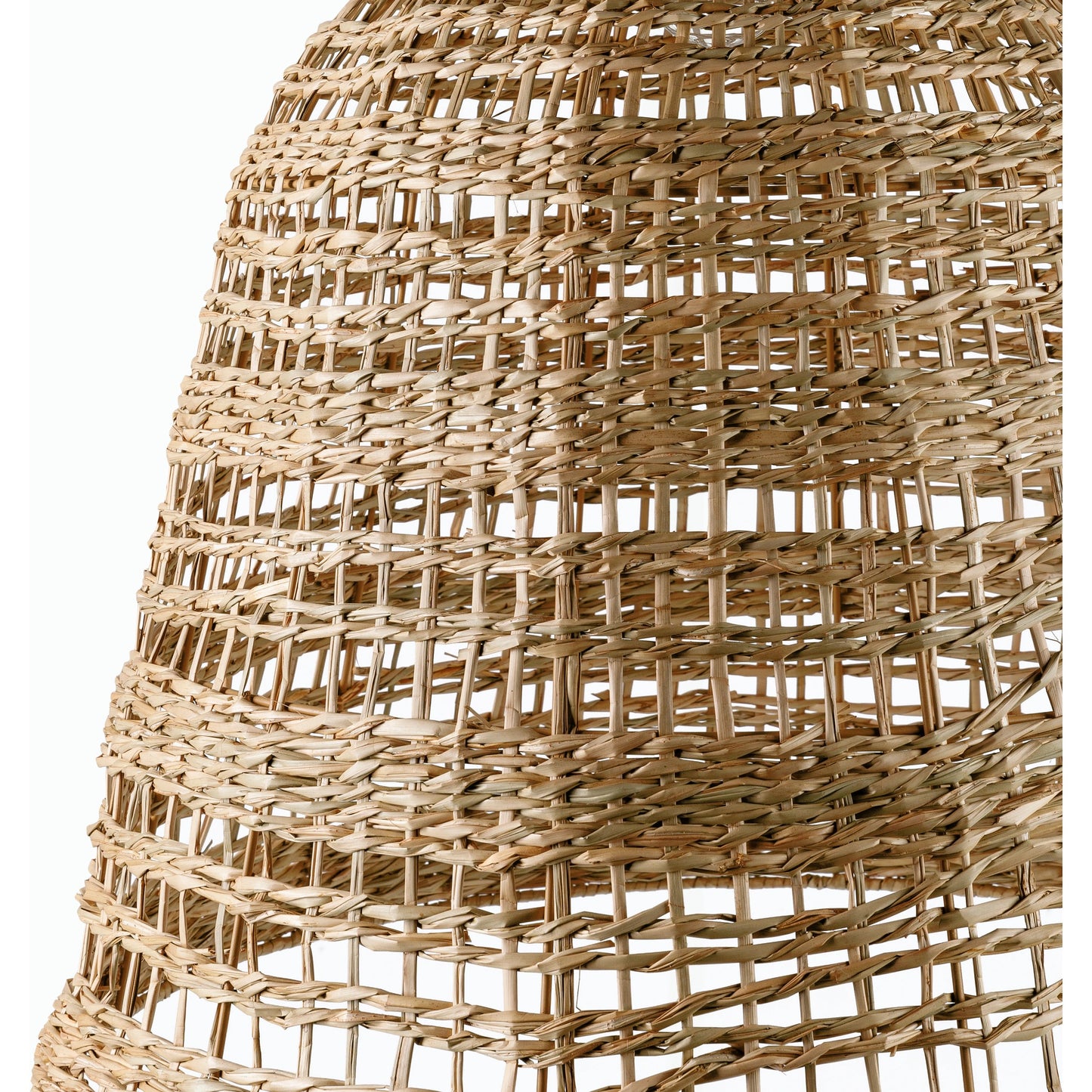 002 SI-2164489 | Closeup | Windsong Pendant - 529039 by Surya in fixture: black, shade: brown, cord: black and hand paintednaturalhand painted. Made from rattan in a cottage & farmhouse style.