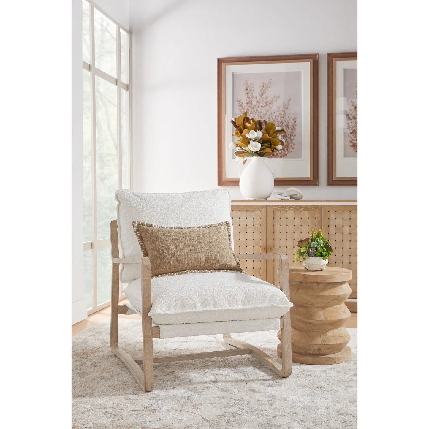 023 SI-2021762 | Lifestyle | Weave Media Sideboard by Essentials For Living in smoke gray oak, white painted oak. Made from solid oak wood, mdf, plywood in a cottage & farmhouse style.