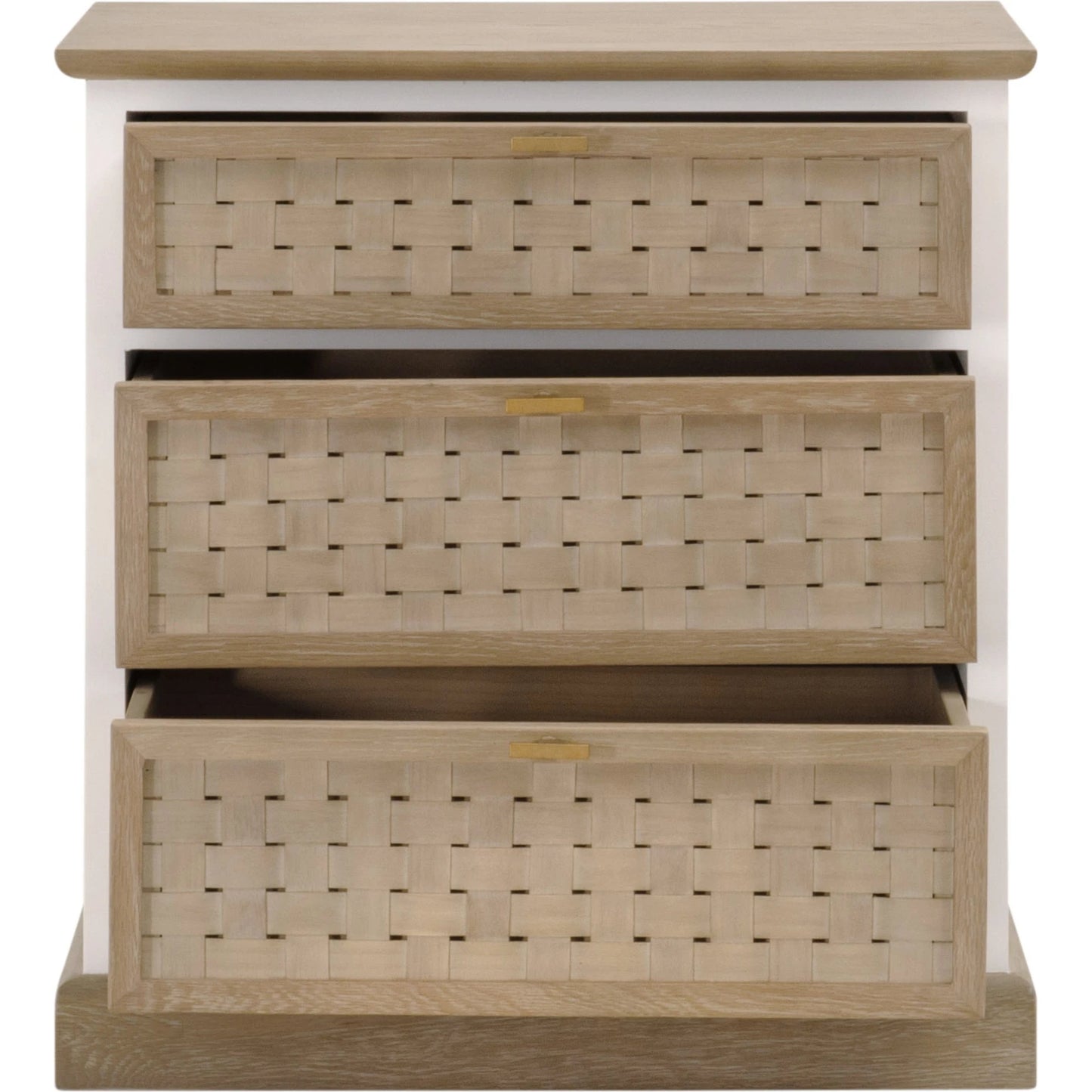 002 SI-2138269 | Additional Silo | Weave Entry Cabinet by Essentials For Living in smoke gray oak, white painted oak. Made from solid oak wood, mdf, plywood, metal in a cottage & farmhouse style.