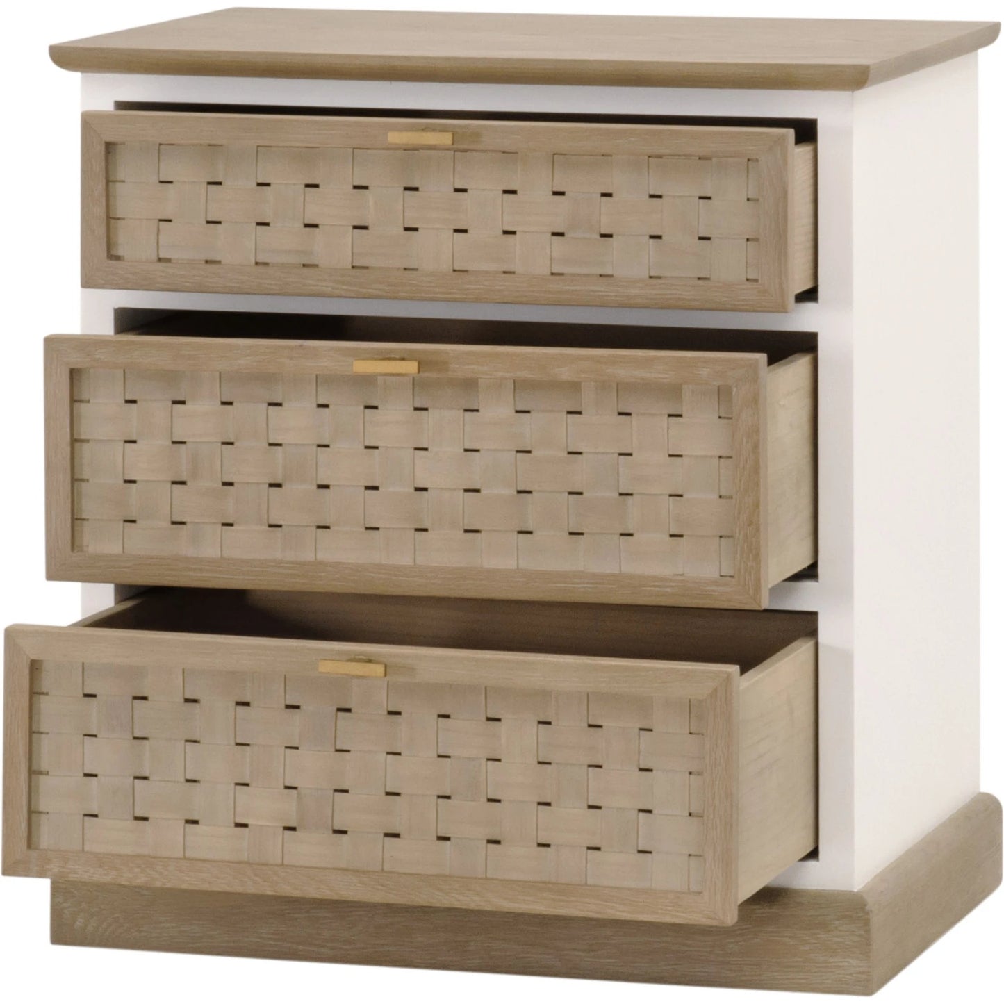 004 SI-2138269 | Additional Silo | Weave Entry Cabinet by Essentials For Living in smoke gray oak, white painted oak. Made from solid oak wood, mdf, plywood, metal in a cottage & farmhouse style.