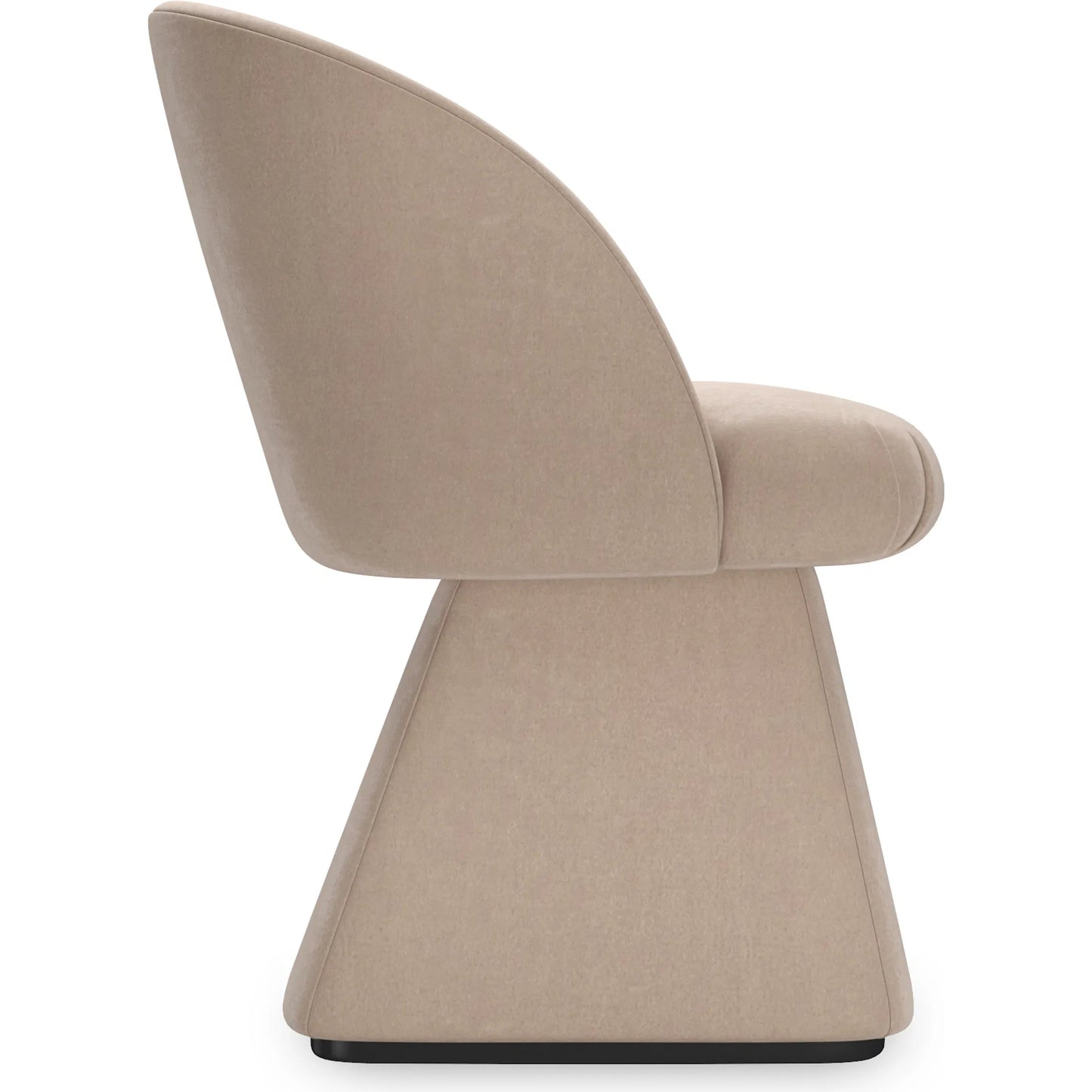004 SI-2250633 | Additional Silo | Vuelta Swivel Chair by Caracole in taupe and almost black. Made from asian hardwood in a unique style.