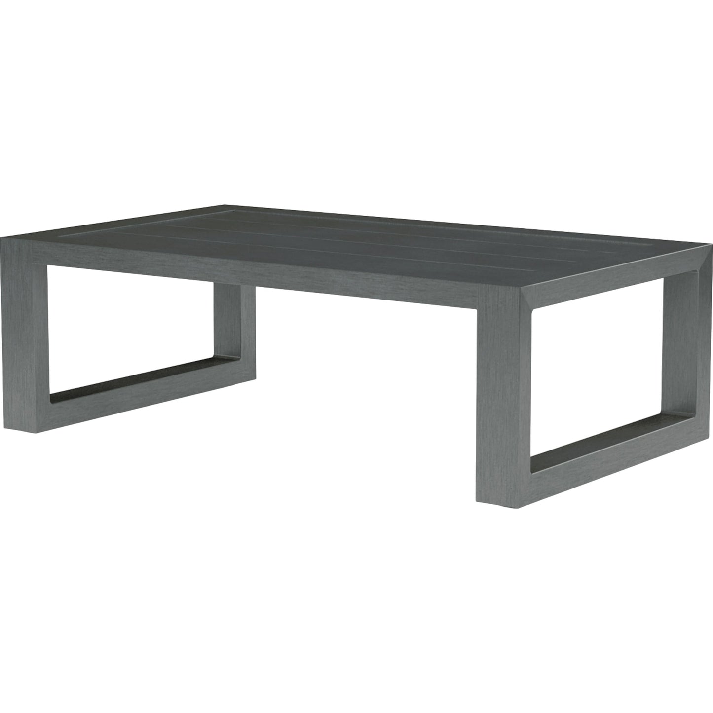 001 SI-2166982 | Primary Silo | Redondo Outdoor Coffee Table by Sunset West in slate. Made from aluminum in a modern style.