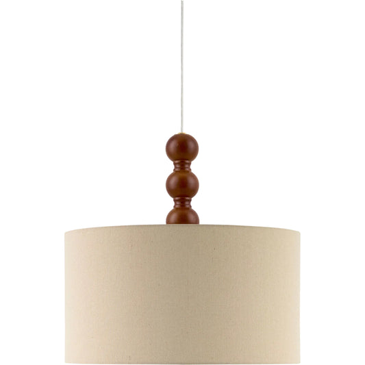 001 SI-2528758 | Primary Silo | Wiluna Pendant by Livabliss in hand painted. Made from rubber wood, linen, polyester in a unique style.