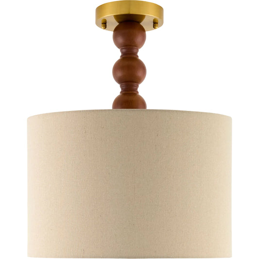 001 SI-2528760 | Primary Silo | Wiluna Pendant by Livabliss in hand painted. Made from rubber wood, linen, polyester in a unique style.
