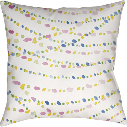 Beads Pillow - 18273 by Livabliss. Made from front: 100% polyester, back: 100% polyester in a modern style.