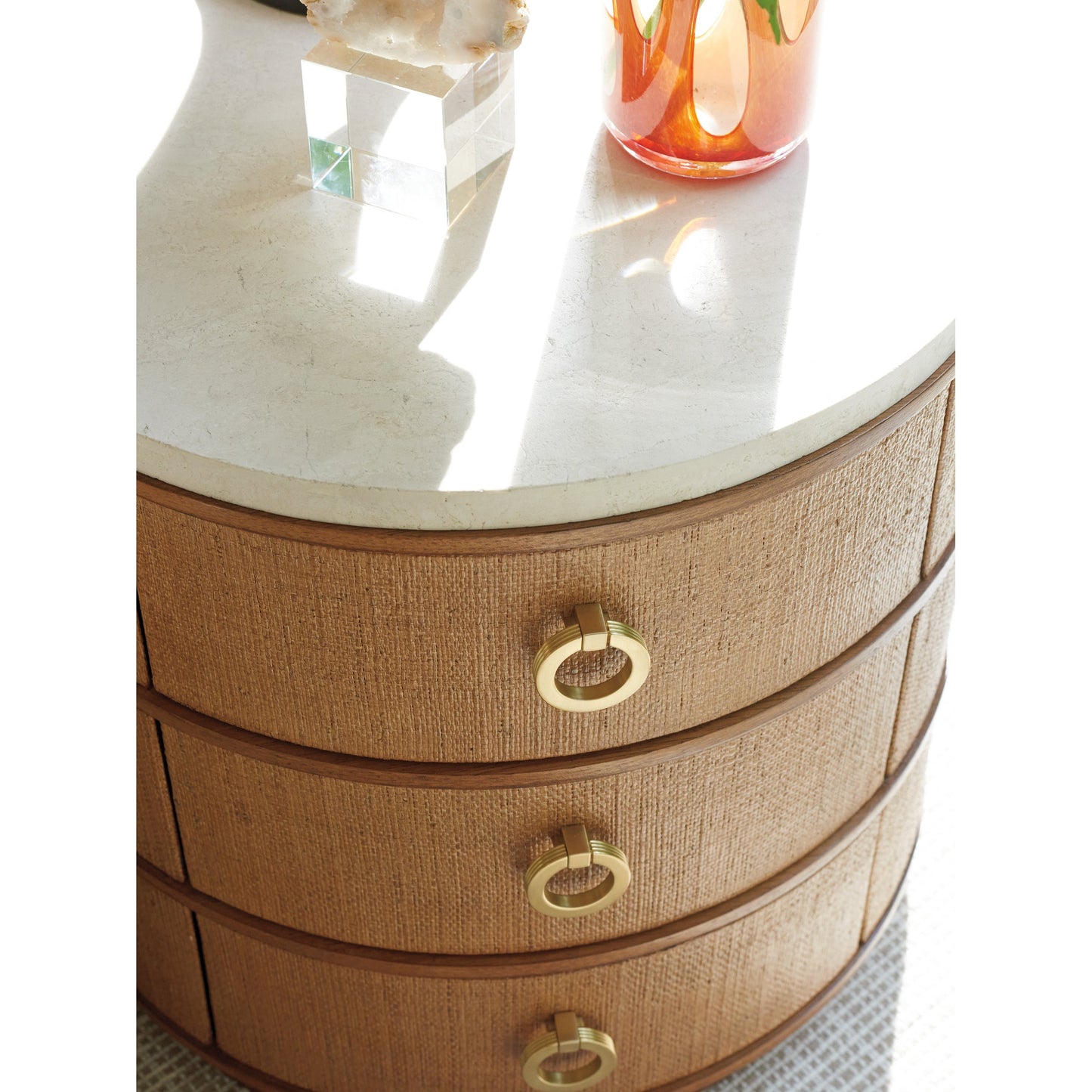 003 SI-1823495 | Additional Silo | Banning Raffia Lamp Table by Tommy Bahama Home. Made from unique in a transitional style.