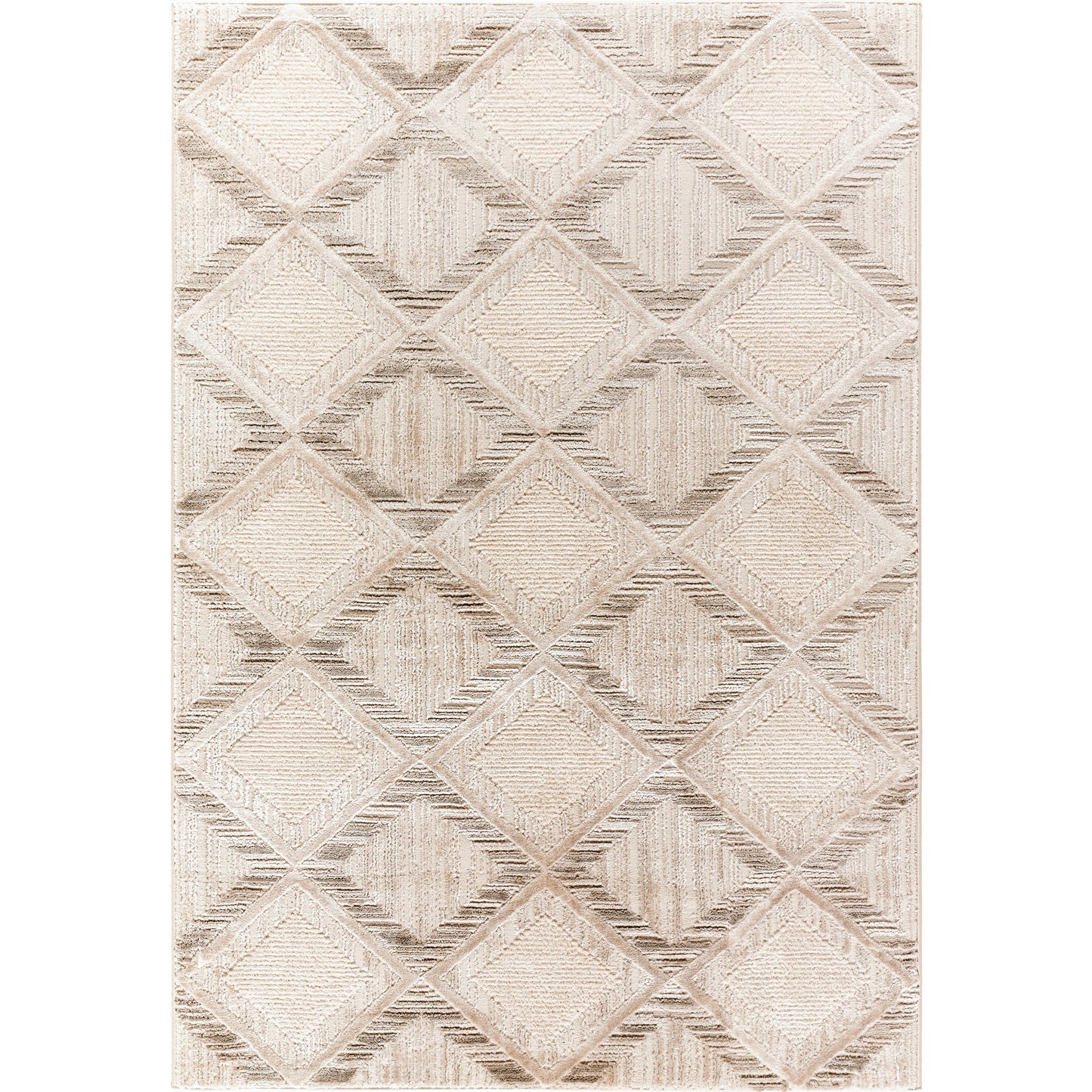 001 SI-2168677,SI-2168678 | Primary Silo | Wolly Rug - 536065 by Livabliss in ivory, light gray, white, medium gray, cream. Made from polypropylene, polyester in a unique style.