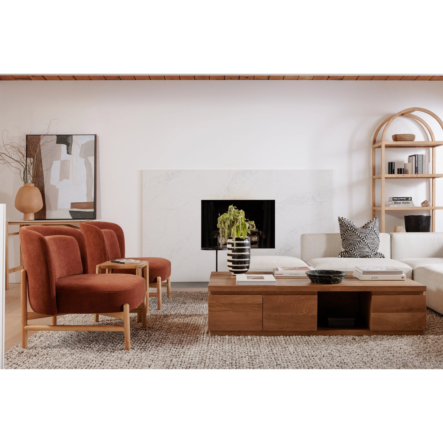 008 SI-1985222 | Lifestyle | Fina 1 Wall Decor by Moe's Home Collection. Made from ink print on canvas, black polystyrene frame, pine stretchers in a modern style.