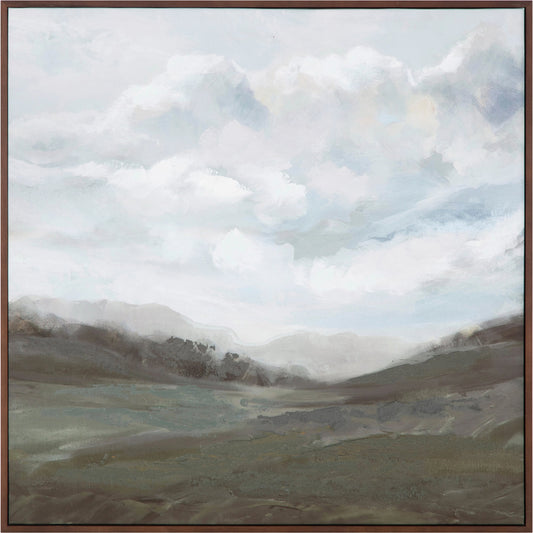 Natural World Framed Painting by Moe's Home Collection in warm brown. Made from print on canvas, pine frame in a modern style.