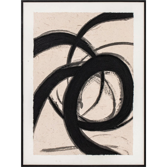 001 SI-2368243 | Primary Silo | Poet 2 Framed Painting by Moe's Home Collection in multicolor. Made from acrylic paint on canvas, solid pine frame in a transitional style.