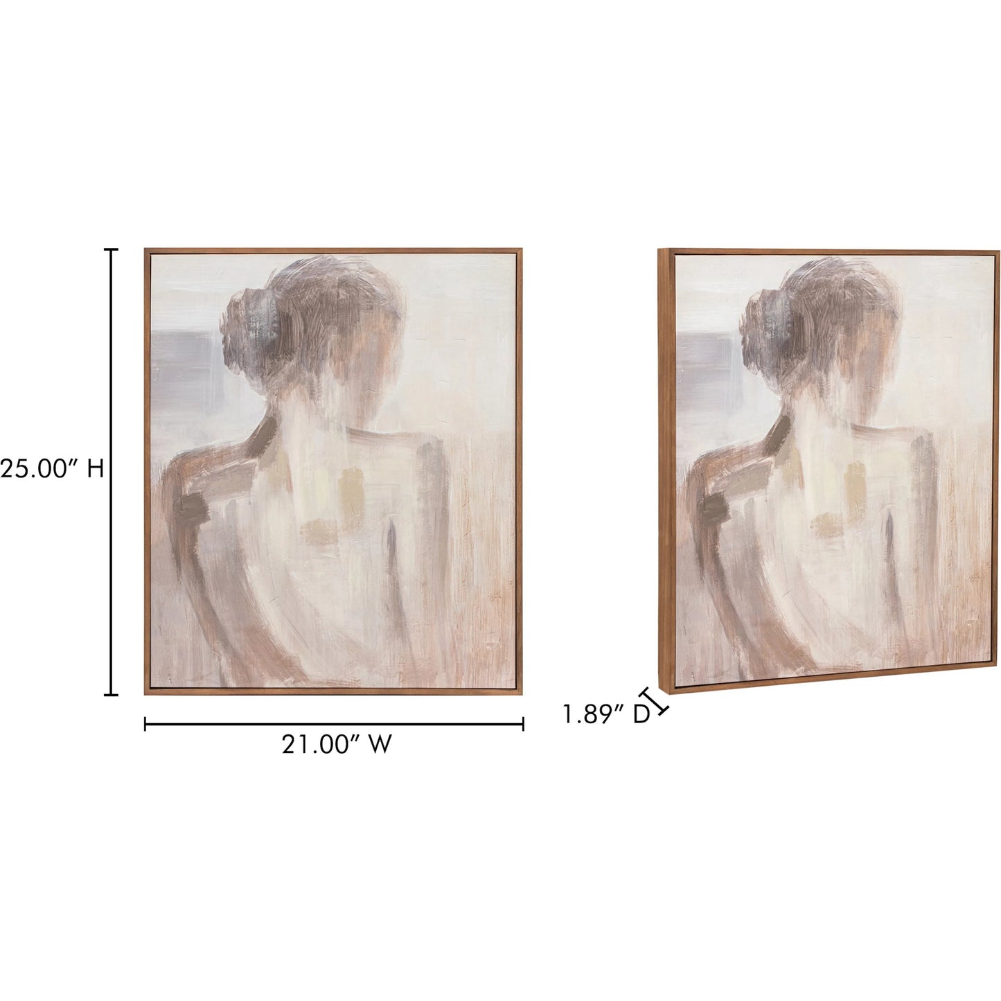 006 SI-2368349 | Lifestyle | Sonder Framed Painting by Moe's Home Collection in multicolor. Made from print on canvas, acrylic paint on canvas, solid pine frame in a unique style.