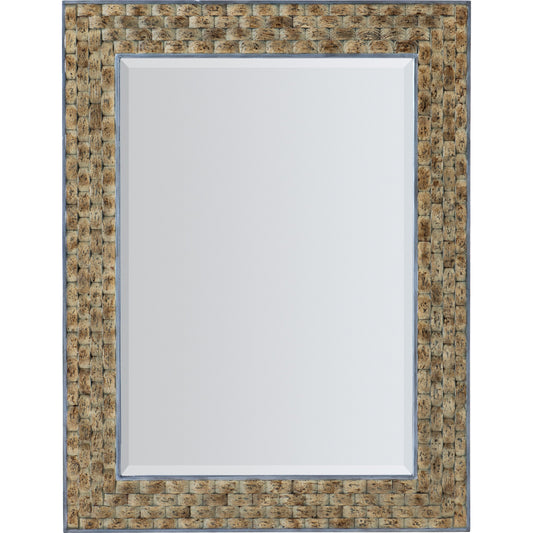 001 SI-1749852 | Primary Silo | Surfrider Portrait Mirror by Hooker Furniture in driftwood. Made from mirror, resin in a cottage & farmhouse style.