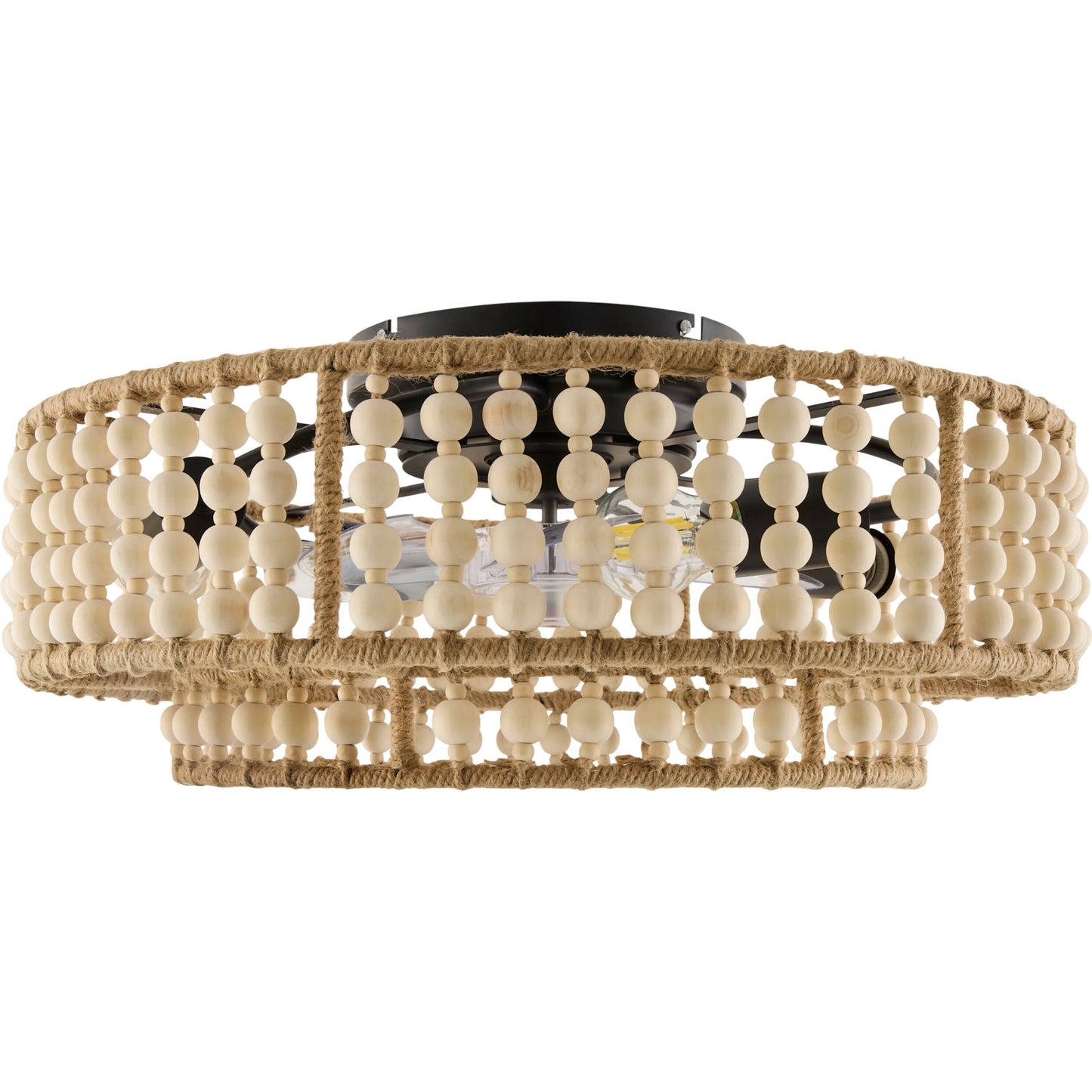 001 SI-2530037 | Primary Silo | Windora Chandelier by Livabliss in wheat, black and painted. Made from iron, wood in a unique style.