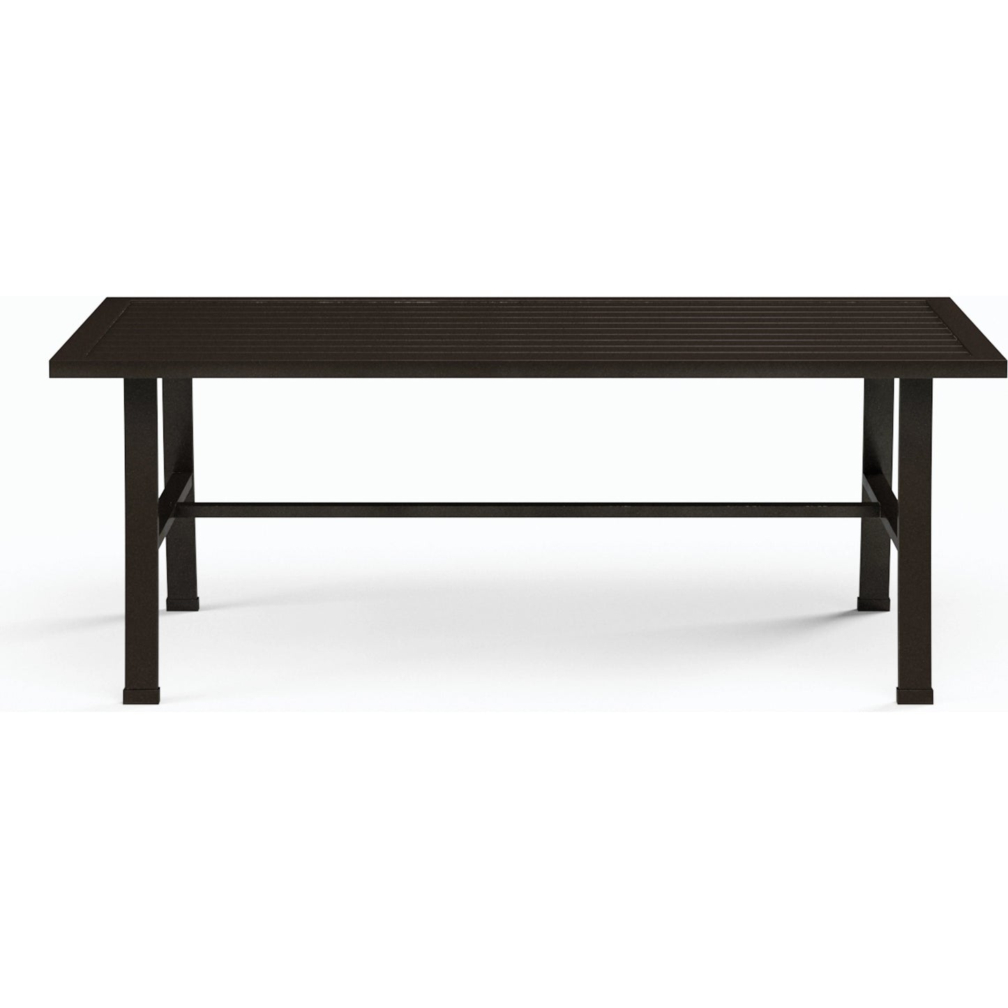 002 SI-2167007 | Additional Silo | La Outdoor Jolla Coffee Table by Sunset West in espresso. Made from aluminum in a modern style.