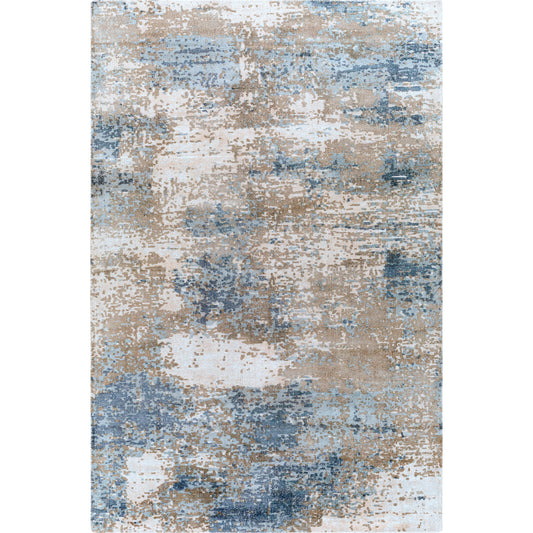 001 SI-1893589,SI-1893590,SI-1893592 | Primary Silo | Wilson Rug - 26944 by Surya in light beige, beige, dark blue, blue. Made from 60% wool, 40% viscose in a unique style.