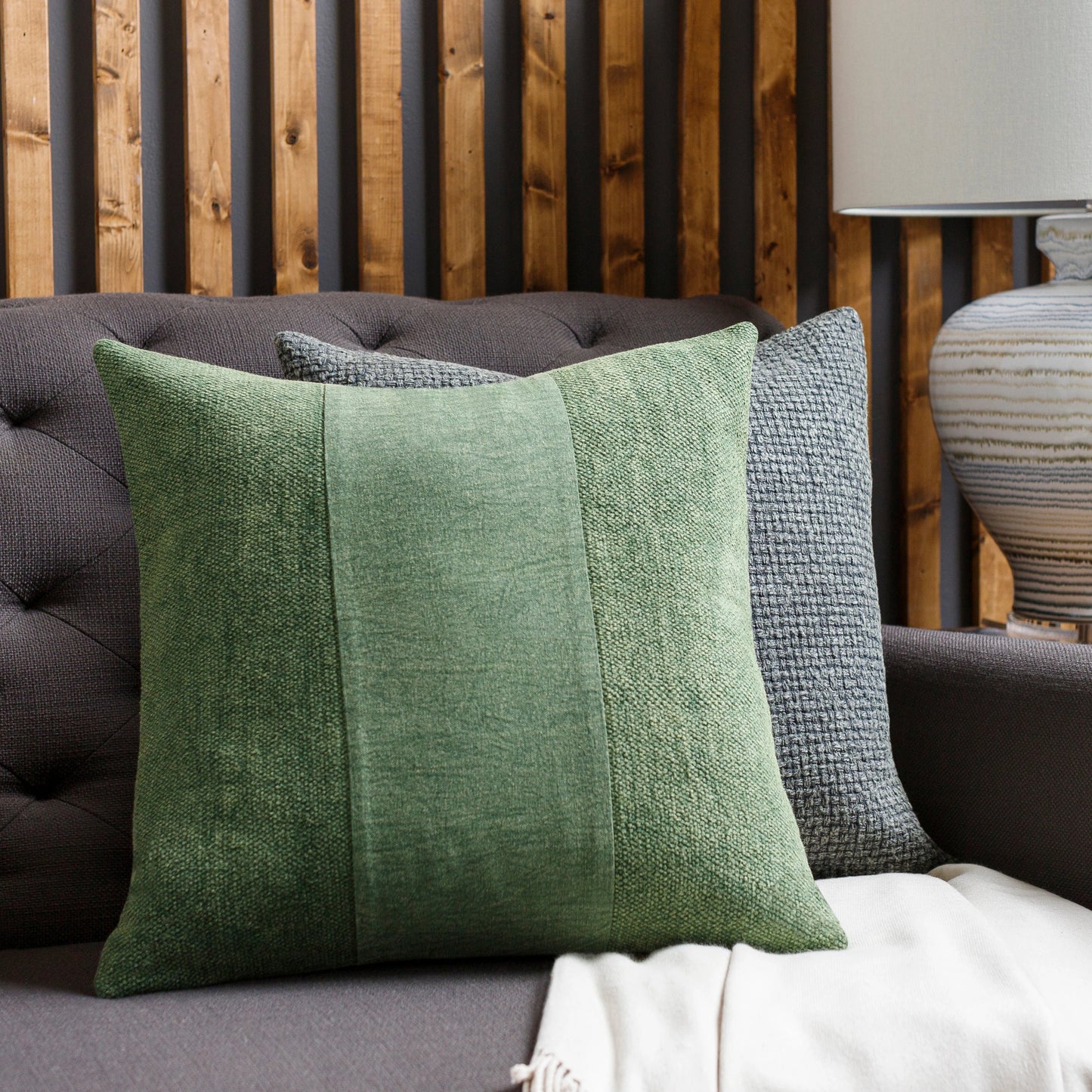 005 SI-1893504,SI-1893505,SI-1893506,SI-1893507 | Lifestyle | Washed Stripe Pillow - 33880 by Surya. Made from 100% cotton in a traditional style.