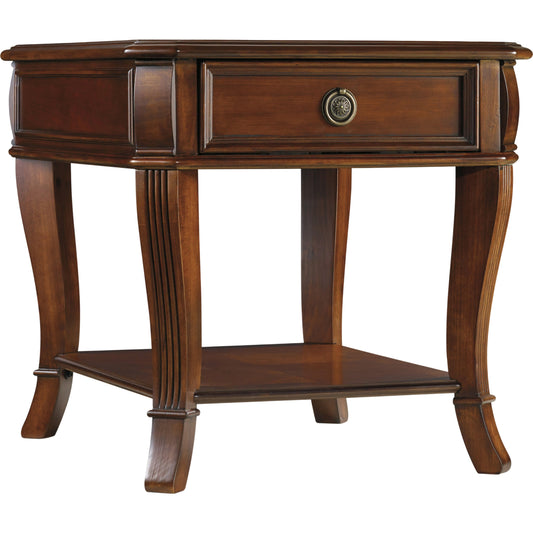 000 SI-1748478 | Primary Silo | Brookhaven End Table by Hooker Furniture in cherry. Made from cherry veneers in a traditional style.
