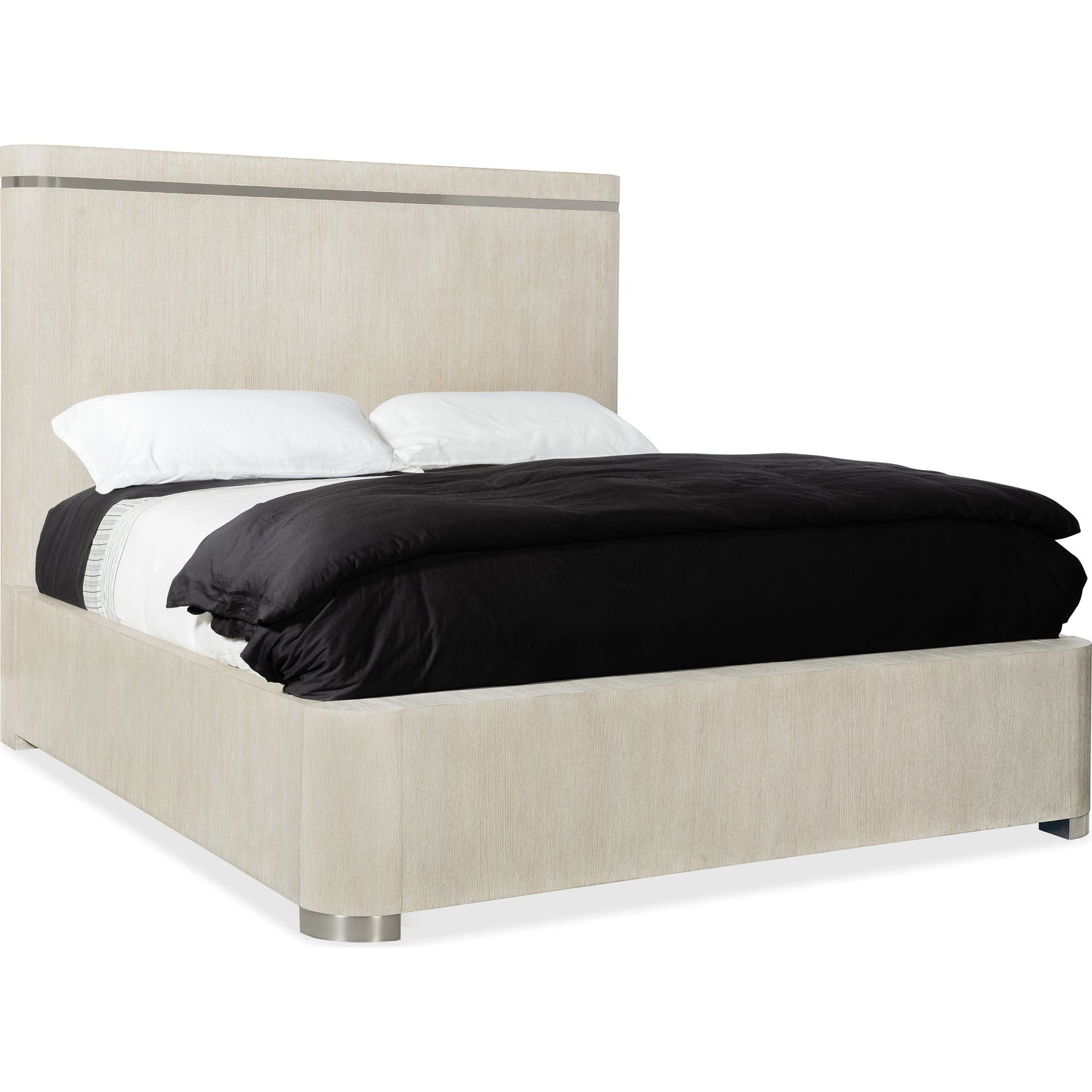001 SI-2133681,SI-2133683,SI-2133685 | Primary Silo | Modern Mood Panel Bed by Hooker Furniture. Made from oak veneers, metal in a modern style.