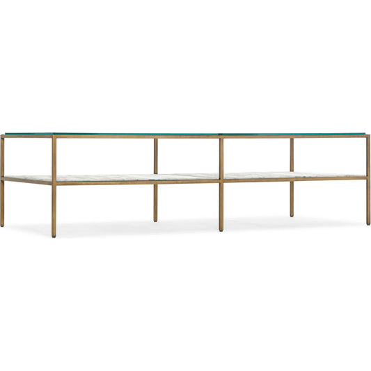 Cashel Coffee Table by Hooker Furniture in gold. Made from unique in a modern style.