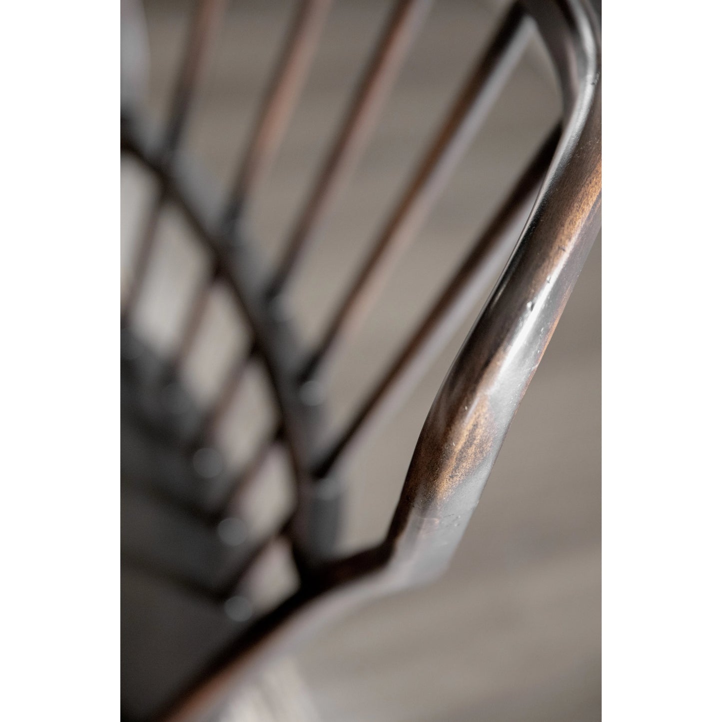 003 SI-1748692 | Closeup | Ciao Bella Spindle Back Side Chair (Set of 2) by Hooker Furniture in speckled gray. Made from hardwoods in a traditional style.
