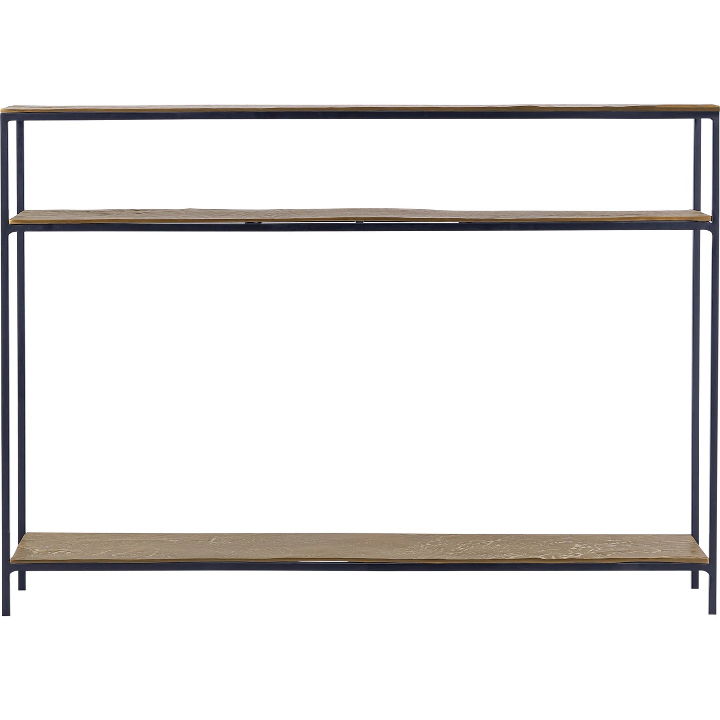 003 SI-2257291 | Additional Silo | Lathi Console Table by Currey and Company in antique brass, black. Made from cast aluminum, iron in a modern style.
