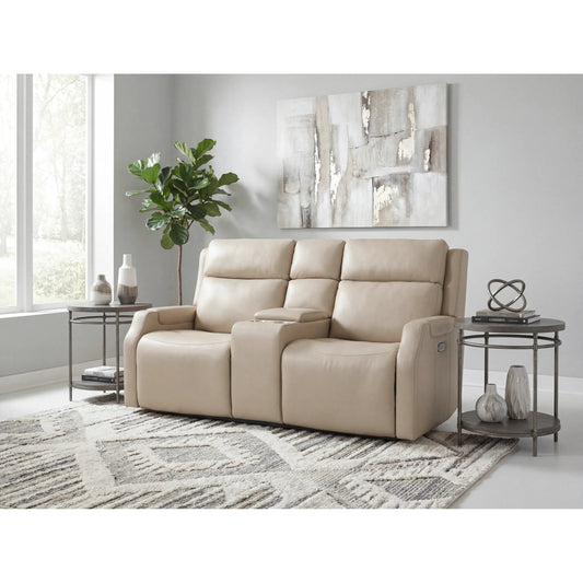 Nelson Zero Gravity Loveseat with Power Headrests and Lumbar by Hooker Furniture. Made from finished top grain leather, leather in a unique style.