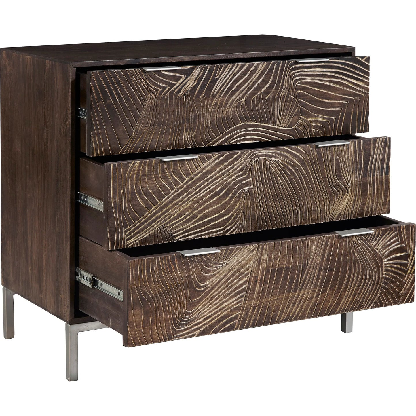 002 SI-2238768 | Additional Silo | Rustic 3-Drawer Accent Chest by Pulaski Furniture in earthy brown. Made from mango wood in a unique style.