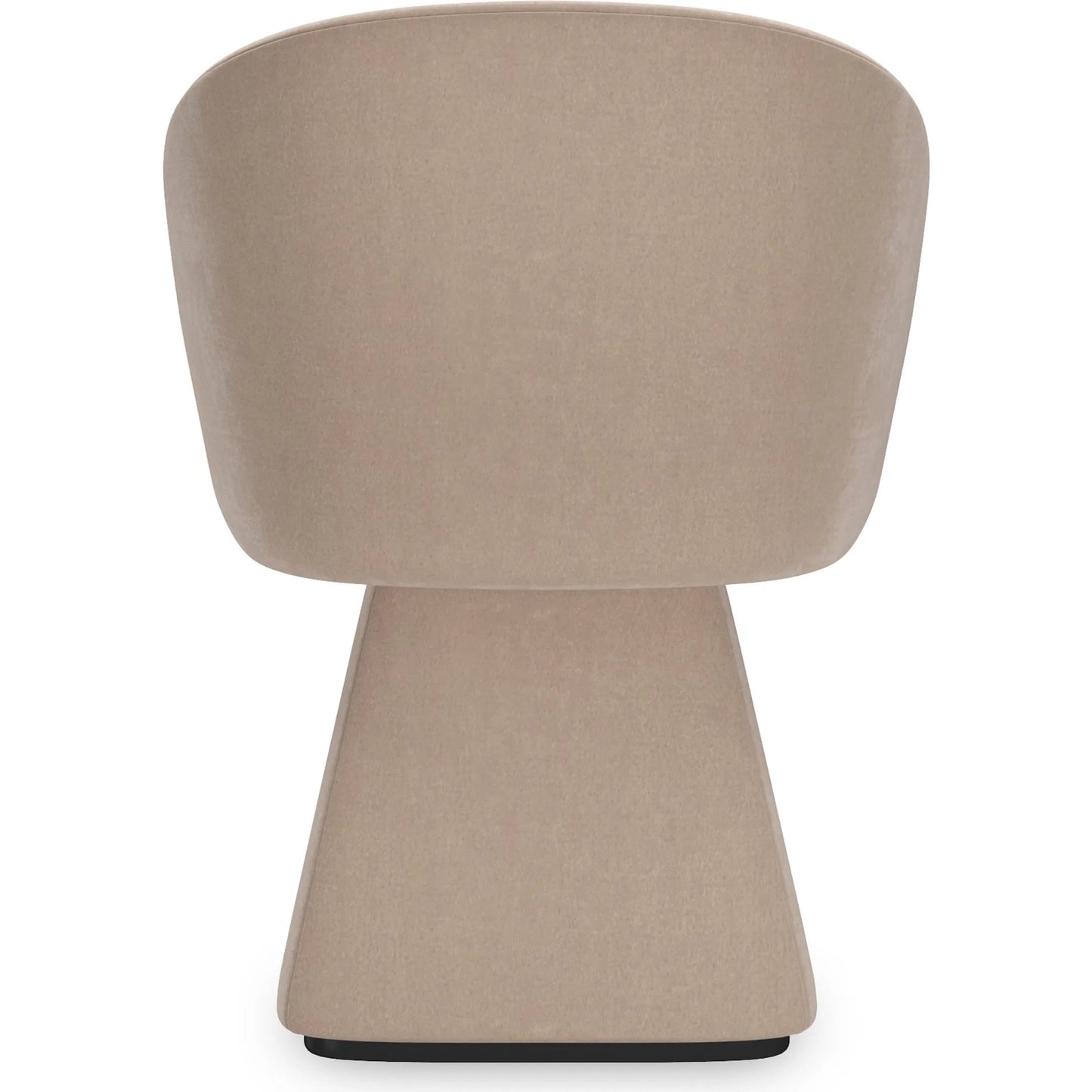 005 SI-2250633 | Additional Silo | Vuelta Swivel Chair by Caracole in taupe and almost black. Made from asian hardwood in a transitional style.