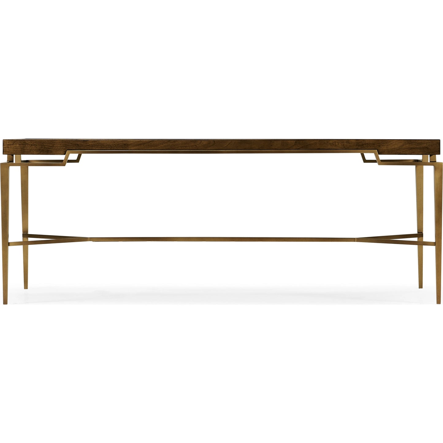 002 SI-1991102 | Additional Silo | Toulouse Cocktail Table by Jonathan Charles in walnut. Made from walnut quarter figured veneer in a modern style.