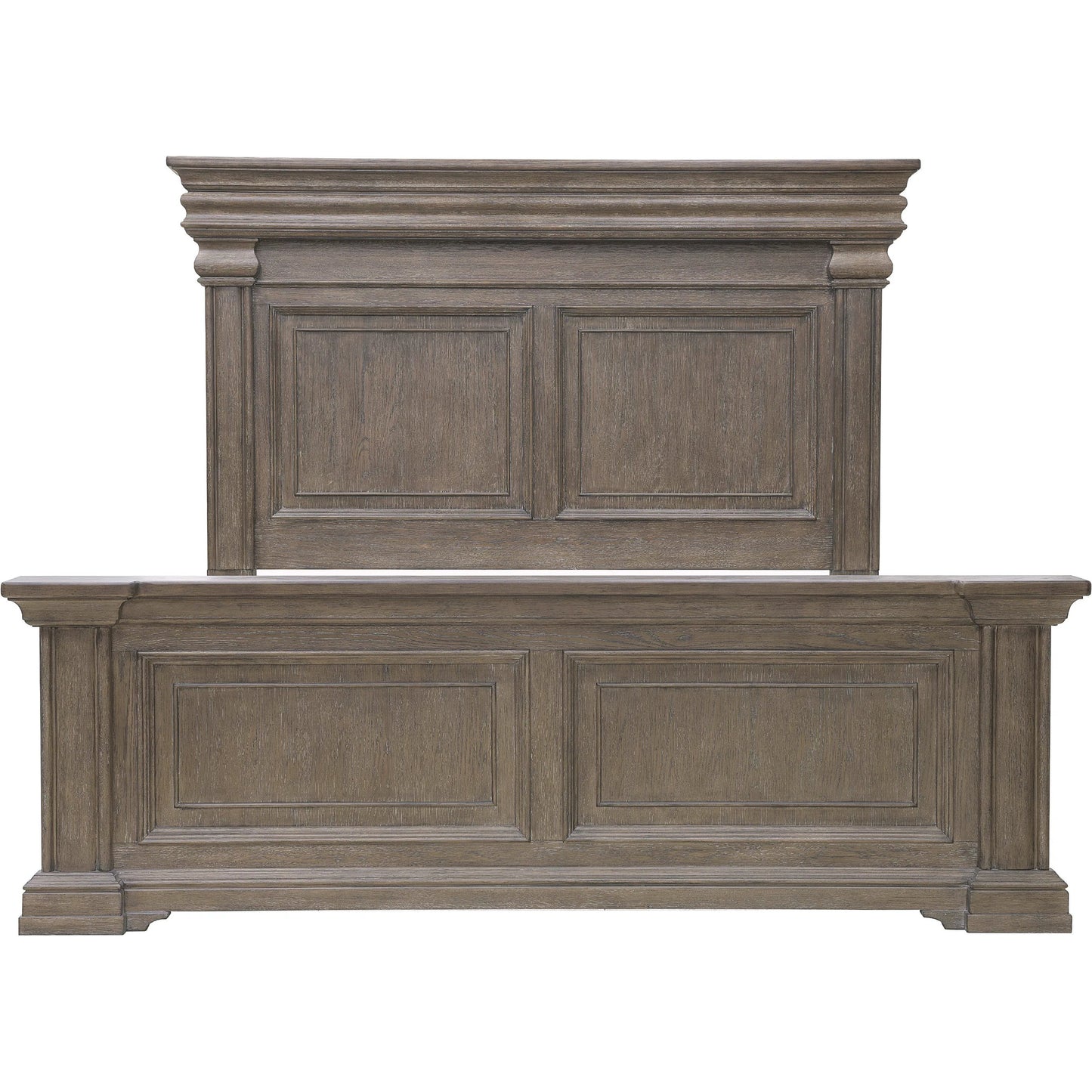 004 SI-2383577,SI-2383578,SI-2383579 | Additional Silo | Madison Ridge Panel Bed by Pulaski Furniture in natural bark. Made from flat-cut white oak wood veneers in a unique style.