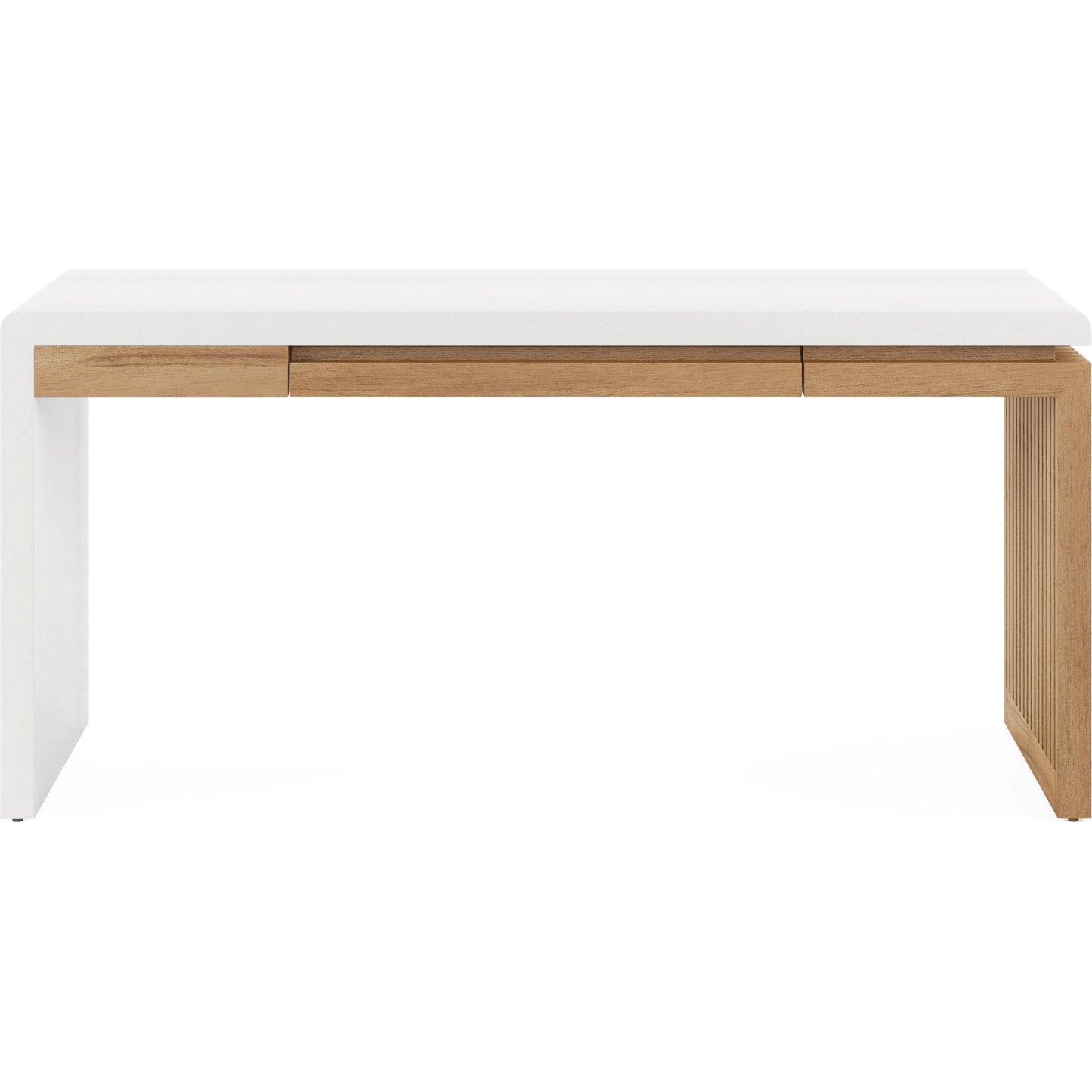002 SI-2065203 | Additional Silo | Portico Writing Desk by A.R.T. Furniture in sienna, white plaster. Made from parawood solids, mindi veneers, resin in a modern style.