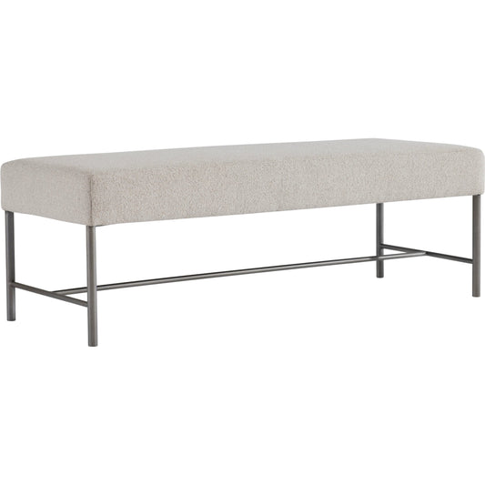 001 SI-2513530 | Primary Silo | Outline Bench by Bernhardt in beige and atra. Made from fabric, metal in a transitional style.