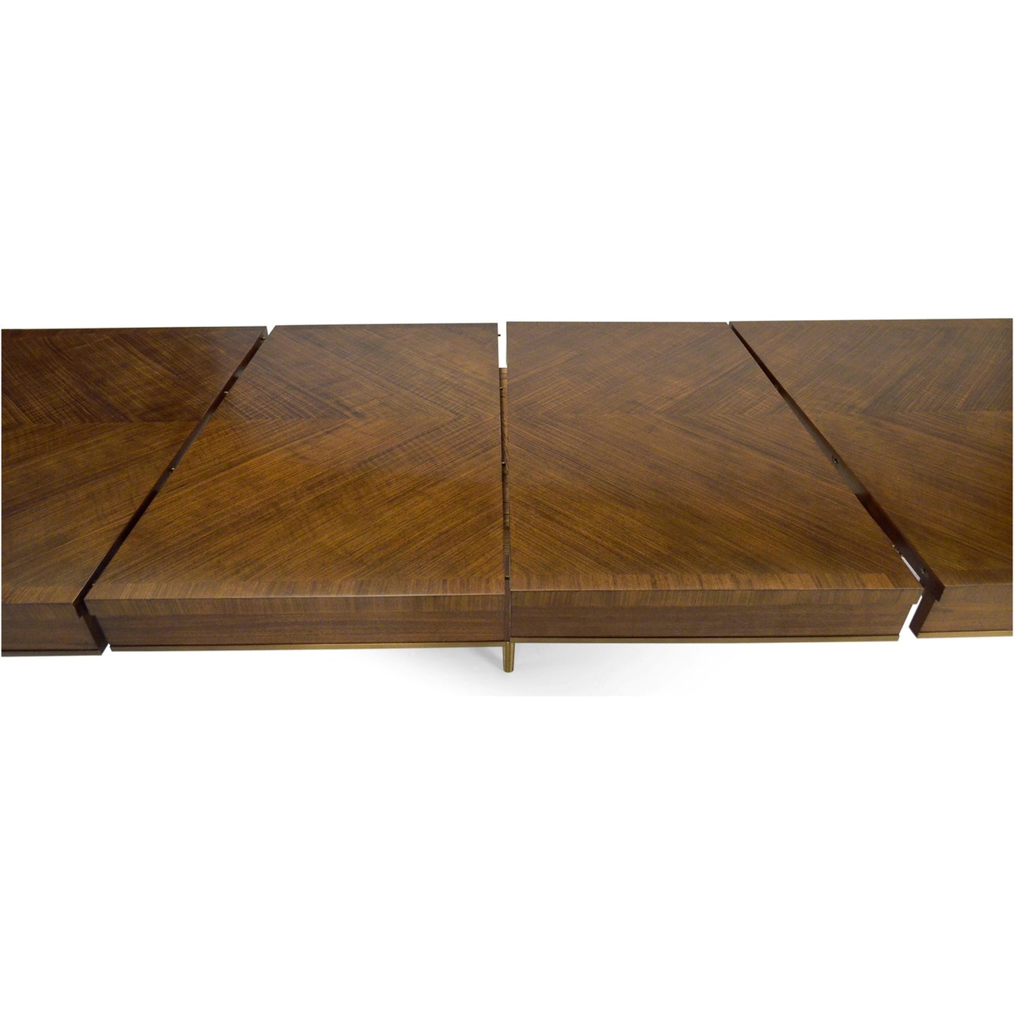 004 SI-1991091 | Additional Silo | Toulouse Walnut Dining Table by Jonathan Charles in walnut. Made from walnut quarter figured veneer in a modern style.