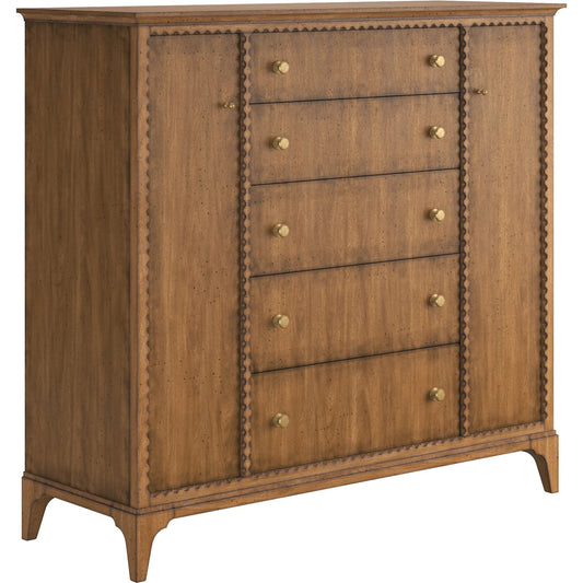 001 SI-2514171 | Primary Silo | Harbor Door-Drawer Chest by A.R.T. Furniture in lakeside sepia. Made from rubber wood solid, prima vera quarter cut, light figure veneer in a traditional style.