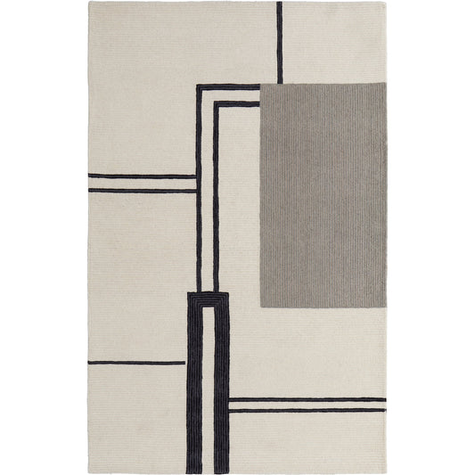 Maguire Transitional Rug - 8899F by Feizy in ivory, gray, black. Made from wool, nylon in a unique style.