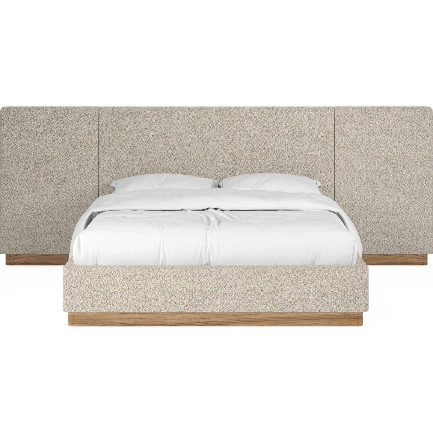 002 SI-2065163,SI-2065191,SI-2065192 | Additional Silo | Portico Upholstered Bed with End Panel by A.R.T. Furniture in sienna. Made from parawood solids, foam, fabric in a modern style.