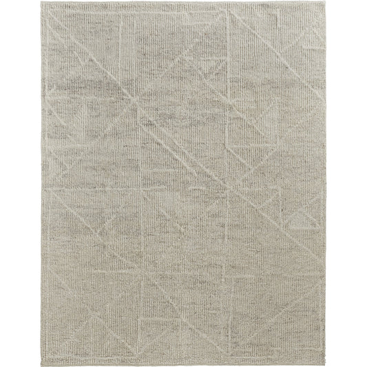 Alford Solid Rug - 6921F by Feizy in ivory, tan. Made from wool in a unique style.
