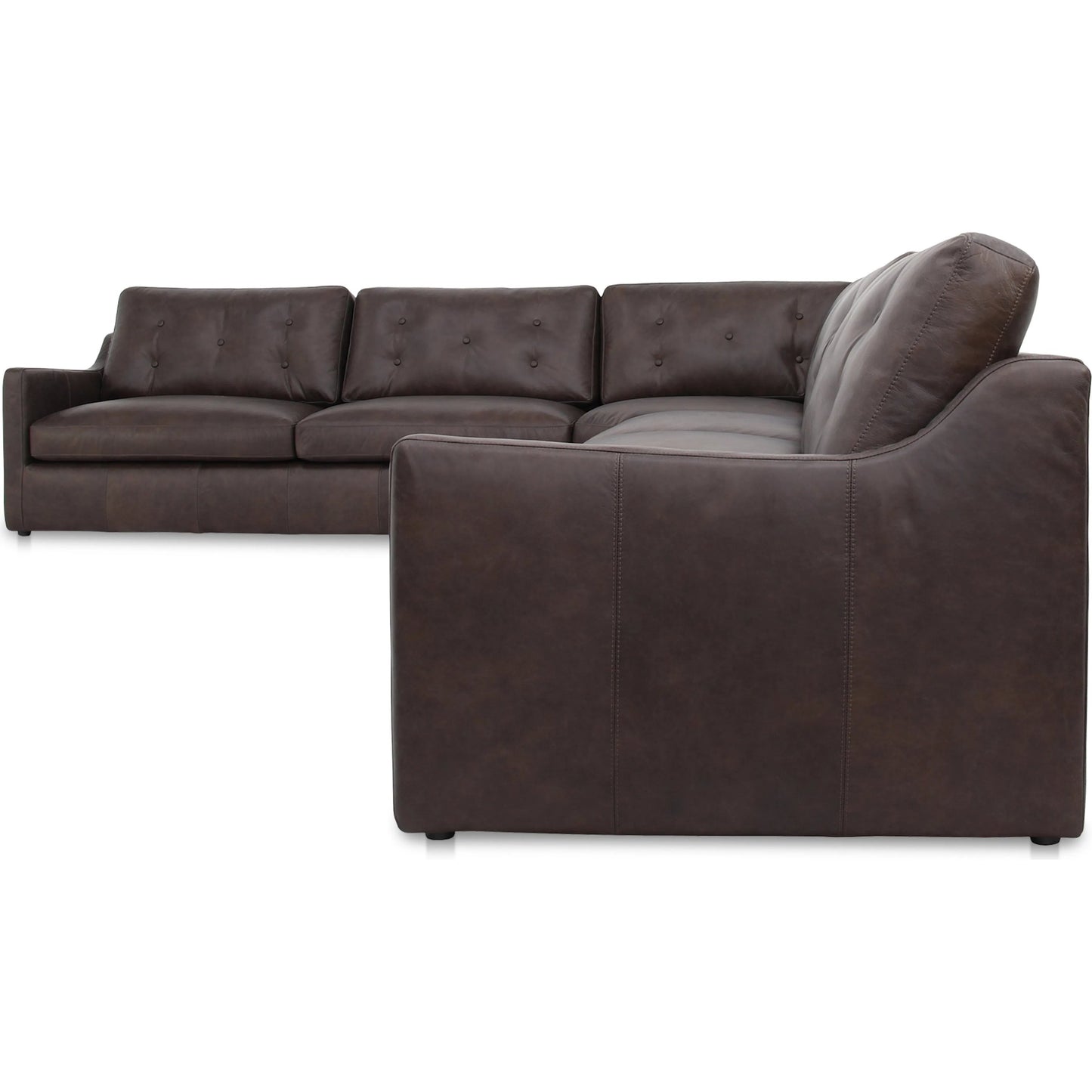 002 SI-2368390 | Additional Silo | Thurlow Corner Modular Sectional by Moe's Home Collection in espresso. Made from upholstery: 100% top grain leather, high density foam, feather fill, solid red meranti wood frame, webbing seat in a unique style.